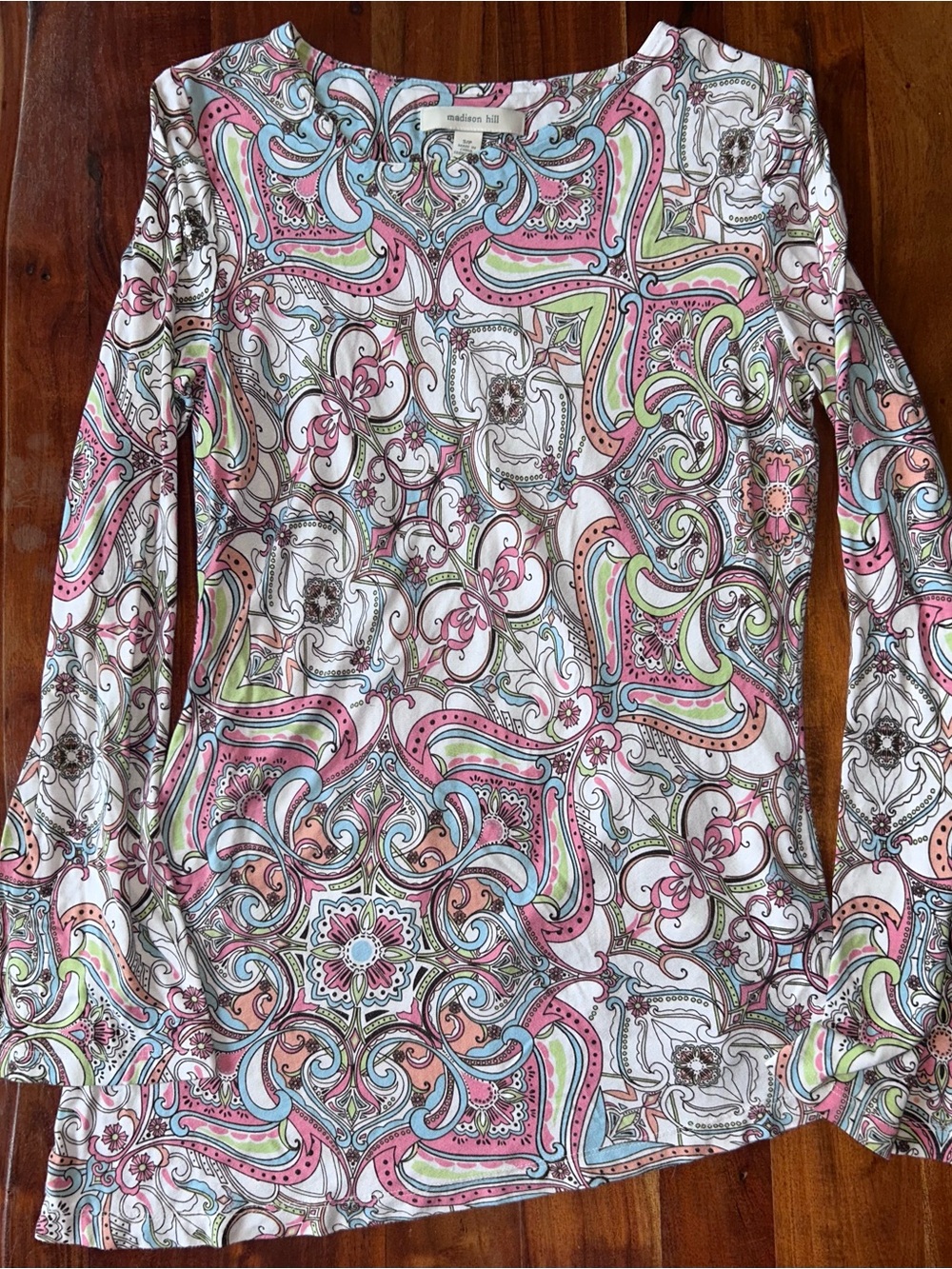 Madison hill long sleeve paisley small